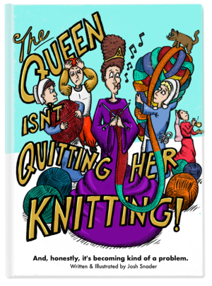 The Queen Isn't Quitting Her Knitting!